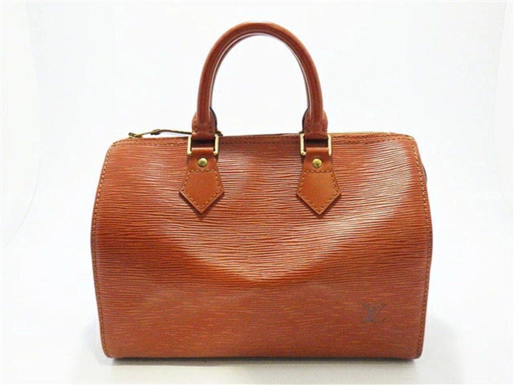 LOUIS VUITTON Speedy Handbag Epi Leather Kenya Brown